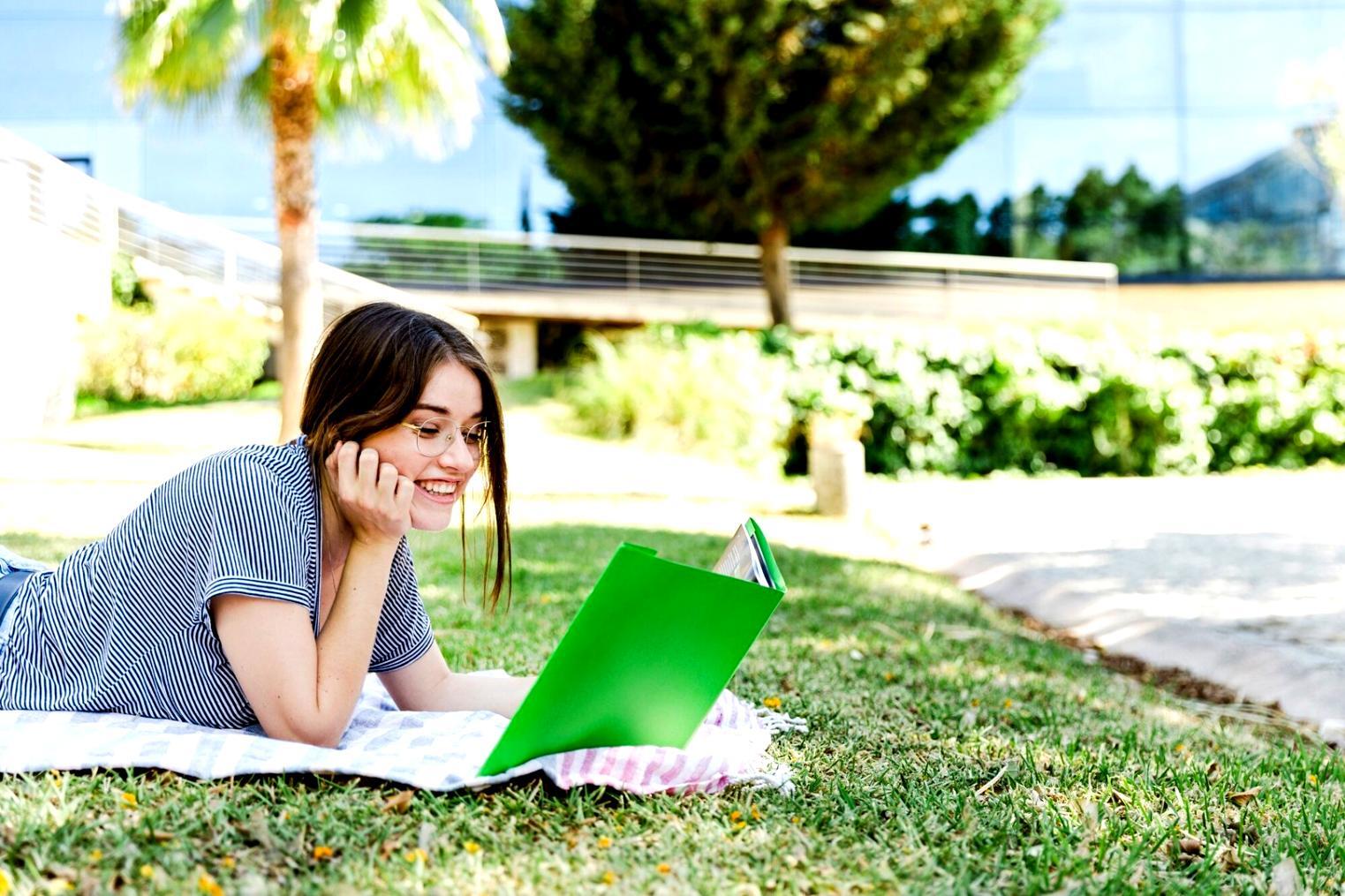 Financial analysis workspace with charts and documents